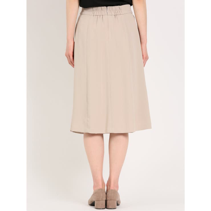 ダブルクロス フレアースカート ベージュ(セットアップ可能) | TAKA-Q WOMEN | 詳細画像7 