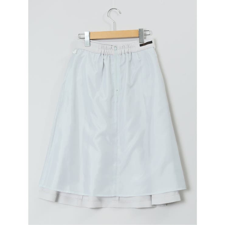 麻調合繊 フレアースカート ライトグレー(セットアップ可能) | TAKA-Q WOMEN | 詳細画像13 