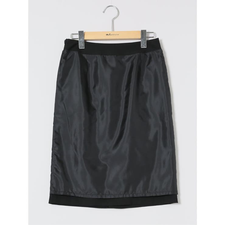 クリアエフェクト 黒無地 タイトスカート(セットアップ可能) | TAKA-Q WOMEN | 詳細画像10 