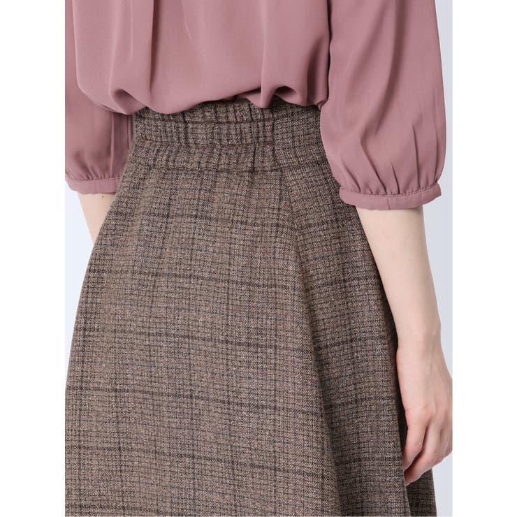 チェック柄 ロングフレアースカート | TAKA-Q WOMEN | 詳細画像19 