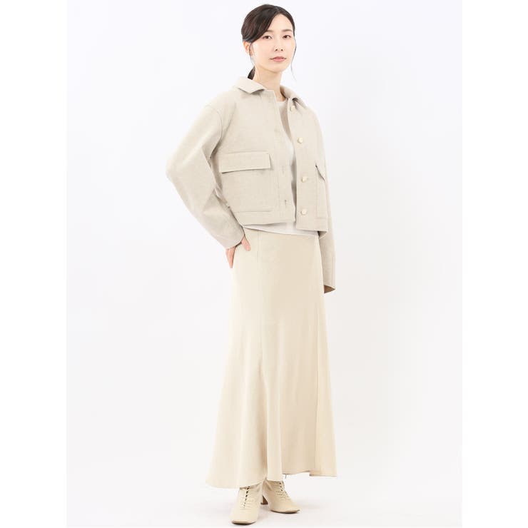 ストレッチサテン ロングスカート | TAKA-Q WOMEN | 詳細画像16 