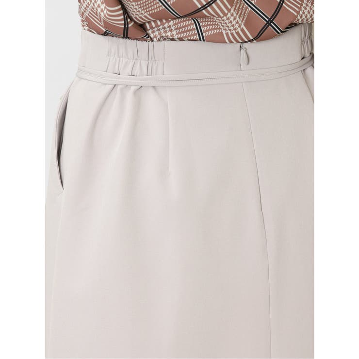 ダブルクロス セットアップ Aラインスカート ライトグレー | TAKA-Q WOMEN | 詳細画像8 