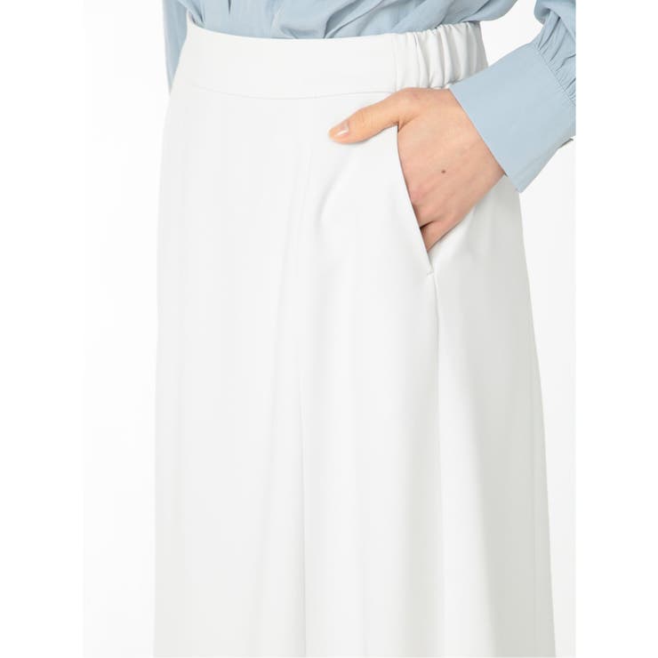 ダブルクロス セットアップ フレアースカート ライトグレー | TAKA-Q WOMEN | 詳細画像9 