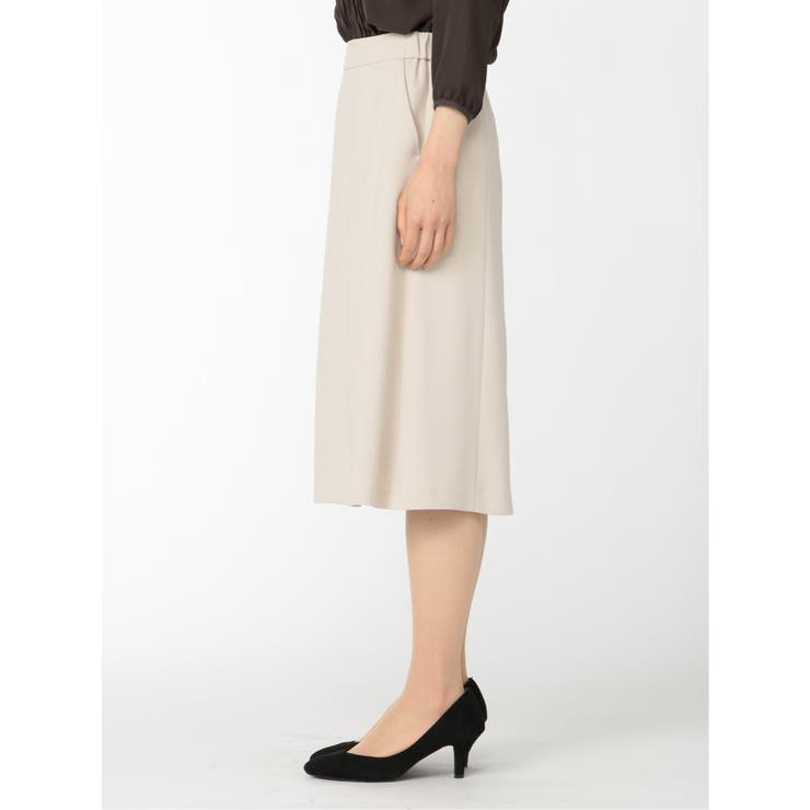 ダブルクロス セットアップ フレアースカート ベージュ | TAKA-Q WOMEN | 詳細画像7 