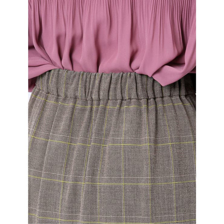 先染めチェック フロントプリーツスカート | TAKA-Q WOMEN | 詳細画像10 