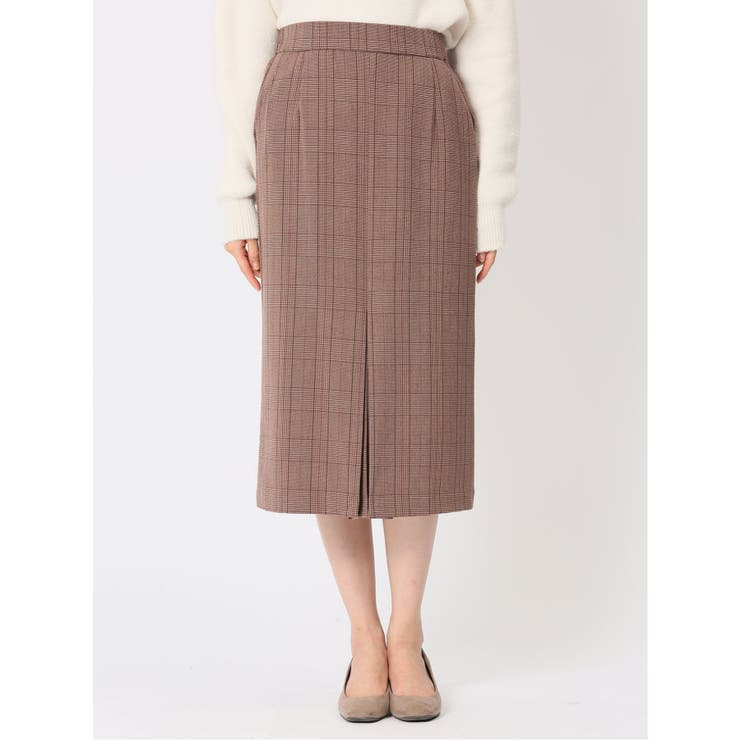 先染めチェック フロントプリーツスカート | TAKA-Q WOMEN | 詳細画像18 