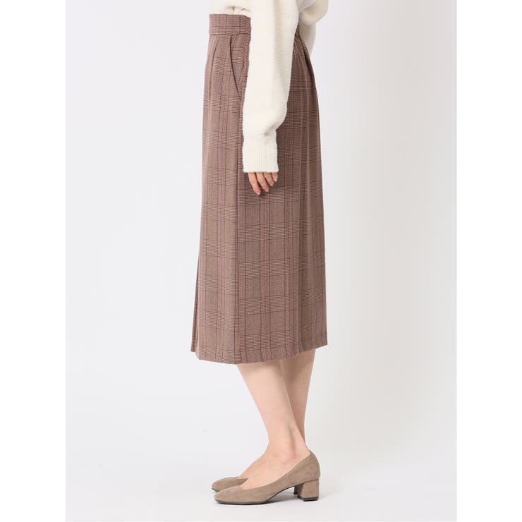 先染めチェック フロントプリーツスカート | TAKA-Q WOMEN | 詳細画像19 