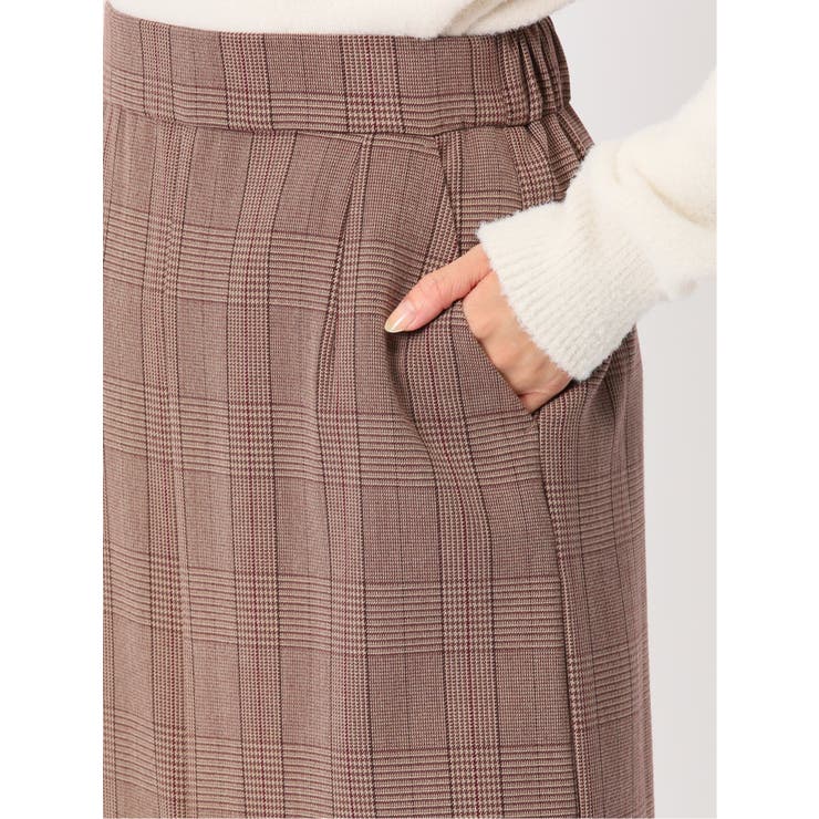 先染めチェック フロントプリーツスカート | TAKA-Q WOMEN | 詳細画像21 