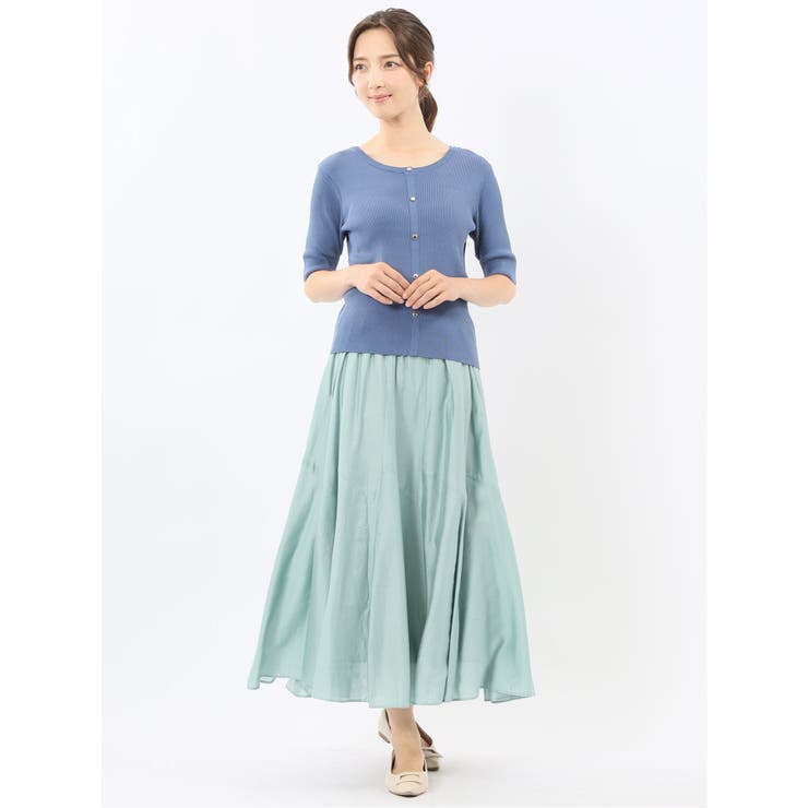 シルキーローン タックギャザースカート | TAKA-Q WOMEN | 詳細画像22 