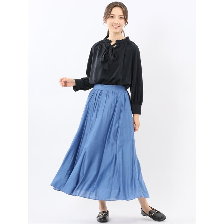 シルキーローン タックギャザースカート | TAKA-Q WOMEN | 詳細画像31 