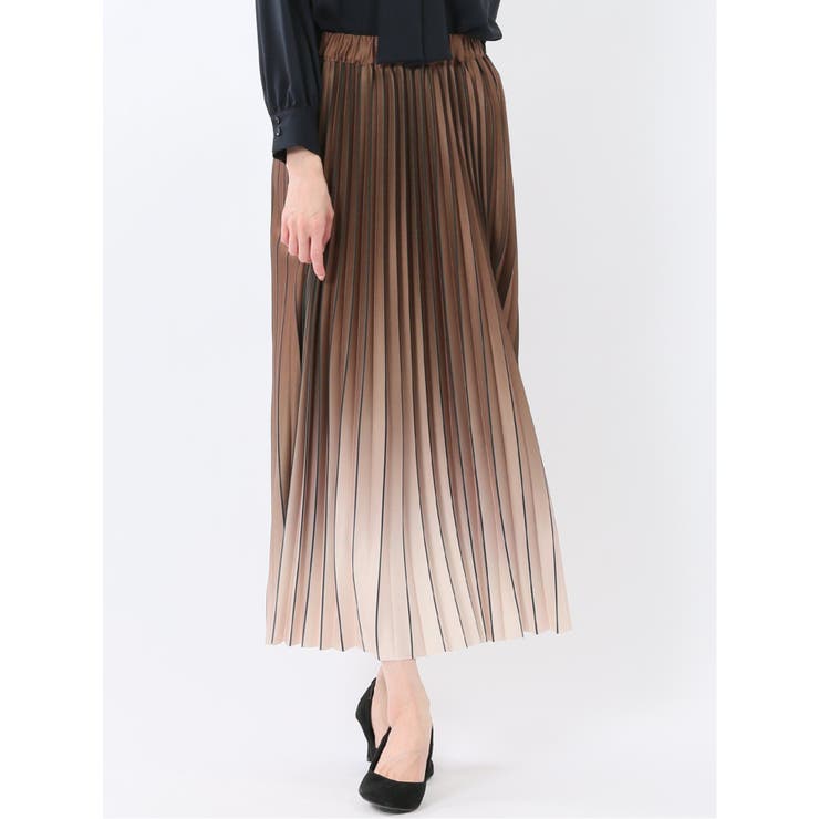 グラデーションプリーツ ロングスカート | TAKA-Q WOMEN | 詳細画像1 
