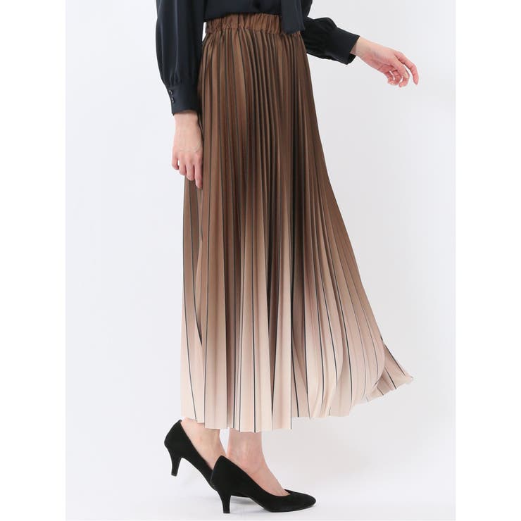 グラデーションプリーツ ロングスカート | TAKA-Q WOMEN | 詳細画像4 