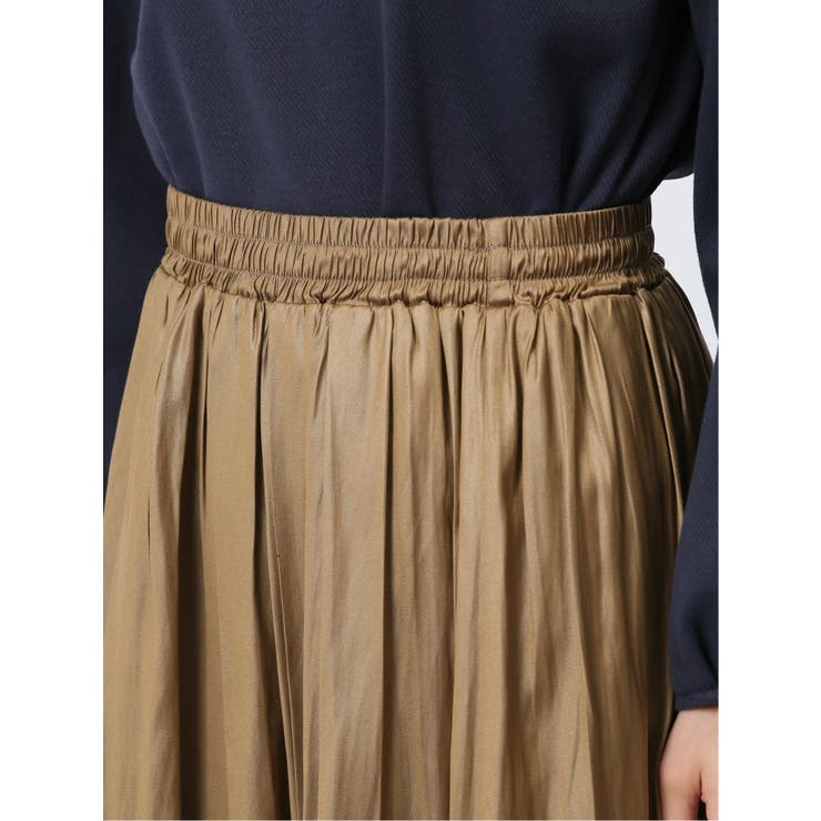 イノウェーブ/INNOWAVE コーティングサテン ギャザースカート | TAKA-Q WOMEN | 詳細画像22 