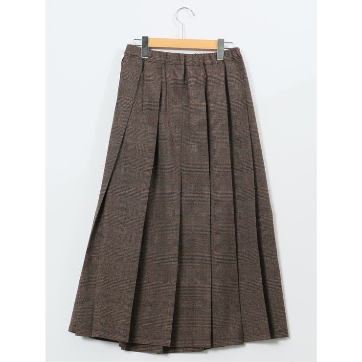 ストレッチウォッシャブル グレンチェック柄 プリーツスカート | TAKA-Q WOMEN | 詳細画像22 