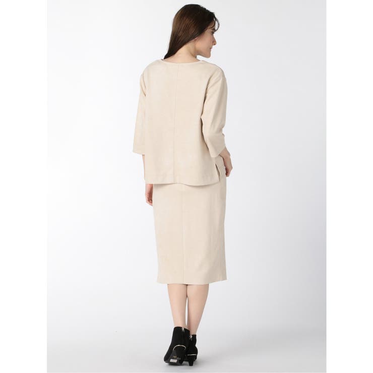 スエード調 タイトスカート(セットアップ可能) | TAKA-Q WOMEN | 詳細画像14 