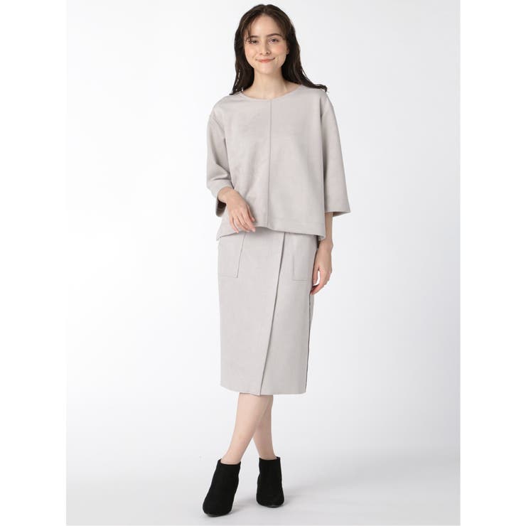 スエード調 タイトスカート(セットアップ可能) | TAKA-Q WOMEN | 詳細画像24 