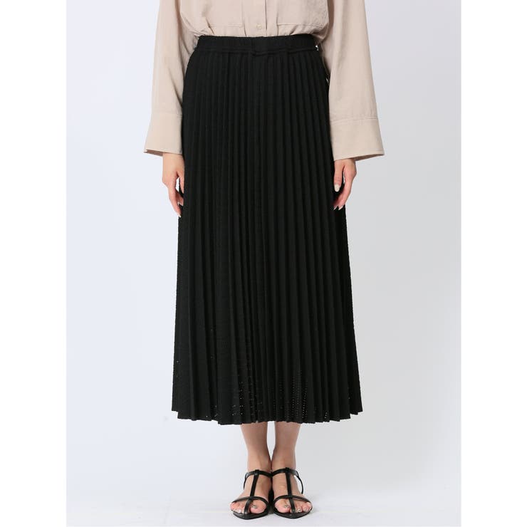 ハンチ/HUNCH カットジャガード プリーツロングスカート | TAKA-Q WOMEN | 詳細画像18 