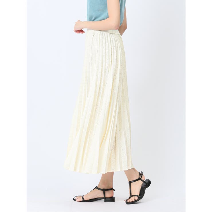 ハンチ/HUNCH カットジャガード プリーツロングスカート | TAKA-Q WOMEN | 詳細画像2 