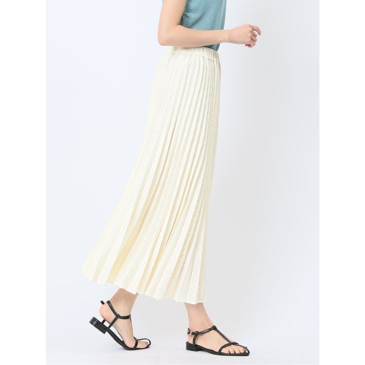 ハンチ/HUNCH カットジャガード プリーツロングスカート | TAKA-Q WOMEN | 詳細画像4 