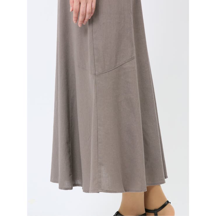 ハンチ/HUNCH 無地 フレンチリネン フレアスカート | TAKA-Q WOMEN | 詳細画像11 