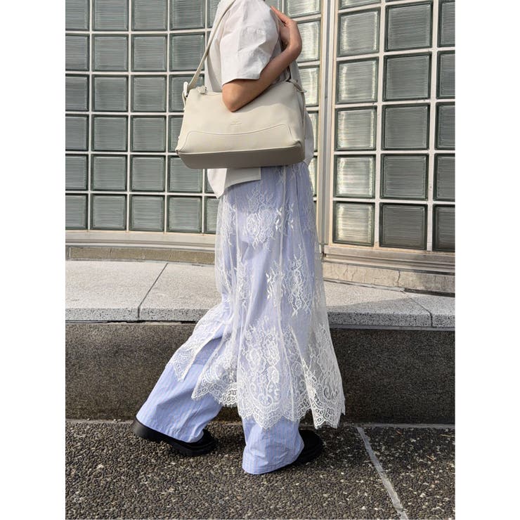 01白 | ドロー/DRAW レーススカート | TAKA-Q WOMEN