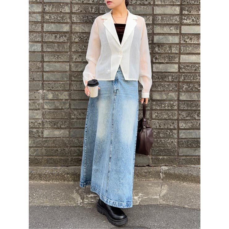 ドロー/DRAW デニムスカート | TAKA-Q WOMEN | 詳細画像3 