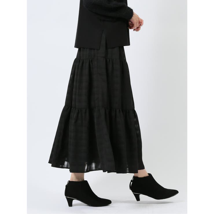 ロング ティアードスカート | TAKA-Q WOMEN | 詳細画像4 