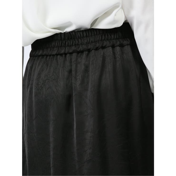 裾プリーツ ロングスカート サテン | TAKA-Q WOMEN | 詳細画像10 