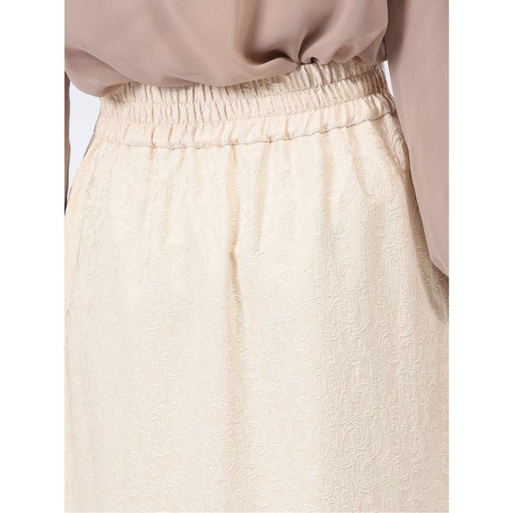 裾プリーツ ロングスカート ジャガード | TAKA-Q WOMEN | 詳細画像10 