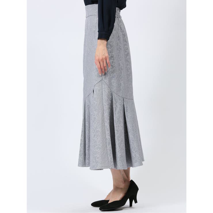 裾プリーツ ロングスカート ジャガード | TAKA-Q WOMEN | 詳細画像19 