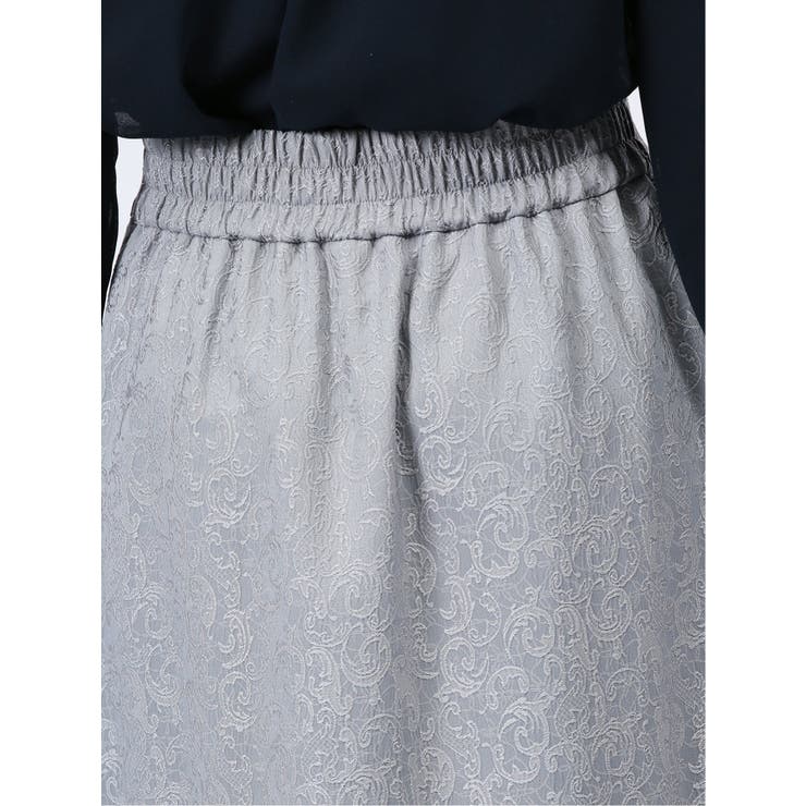 裾プリーツ ロングスカート ジャガード | TAKA-Q WOMEN | 詳細画像22 