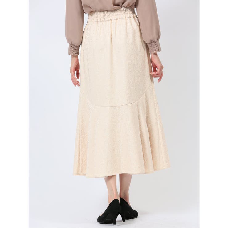 裾プリーツ ロングスカート ジャガード | TAKA-Q WOMEN | 詳細画像8 