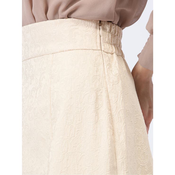 裾プリーツ ロングスカート ジャガード | TAKA-Q WOMEN | 詳細画像9 