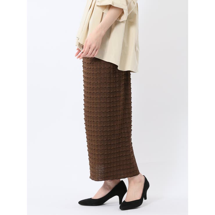フリル ロングタイトスカート[品番：TKQJ0025012]｜TAKA-Q WOMEN