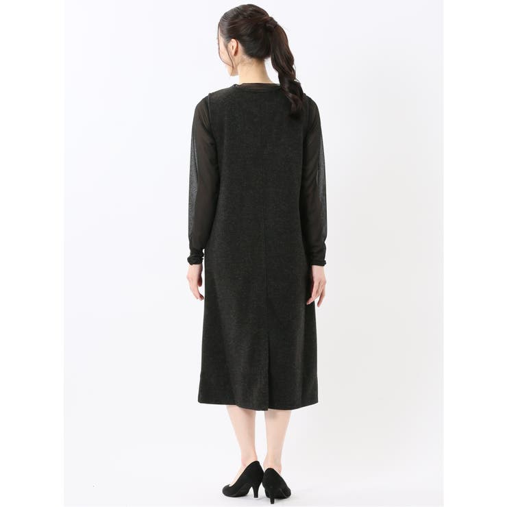 ストレッチウォッシャブル ウーリッシュ ジャンスカ(セットアップ可能) | TAKA-Q WOMEN | 詳細画像3 