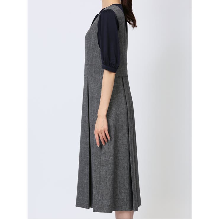 【美品】haversack ジャンパースカート　杢グレー 美品】haversack ジャンパースカート 杢グレー 杢グレー 素材