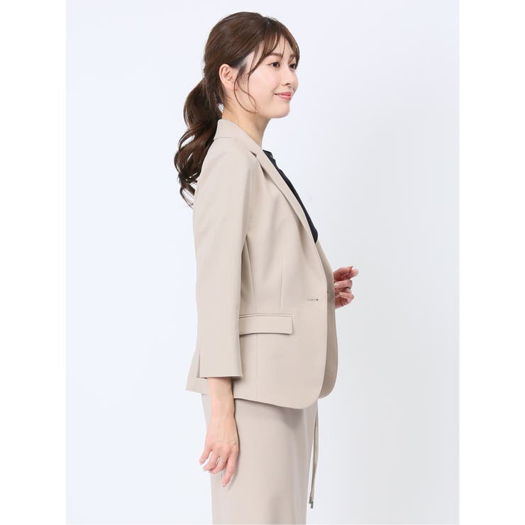 TAKA-Q(タカキュー) レディーススーツ 7分袖ジャケット＋パンツ