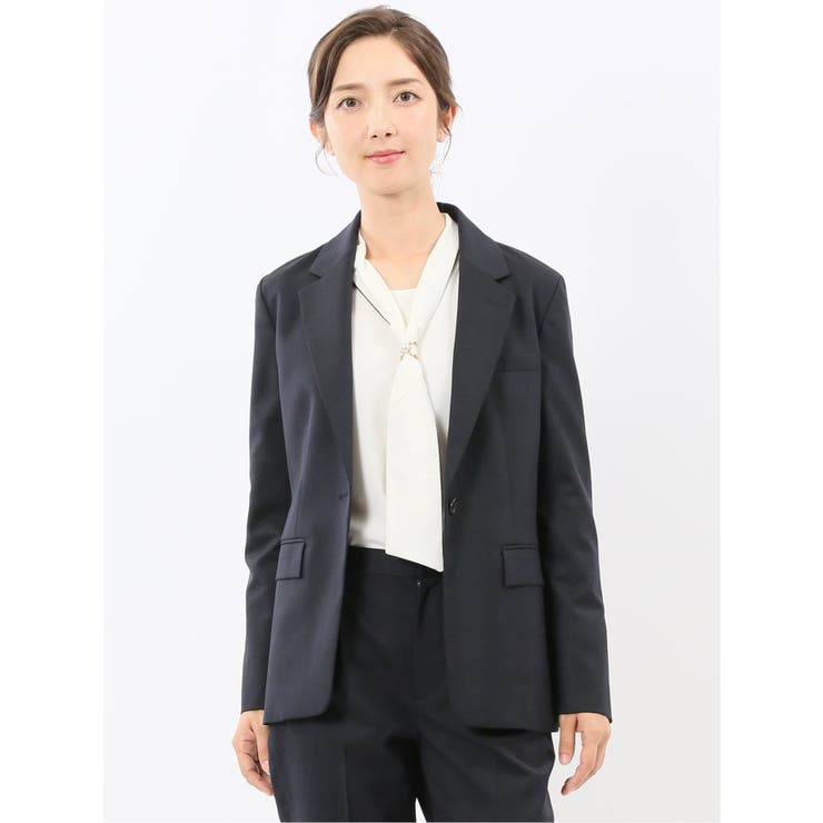 75紺 | ストレッチウォッシャブル ウール混 リラクシング | TAKA-Q WOMEN