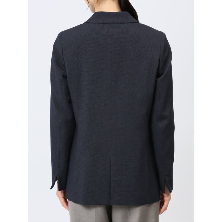 ウーリッシュ ダブルジャケット ピンドット紺(セットアップ可能) | TAKA-Q WOMEN | 詳細画像9 