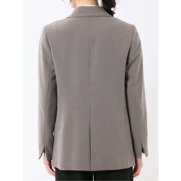 ストレッチウォッシャブル チェック柄 リラクシング ダブルジャケット | TAKA-Q WOMEN | 詳細画像8 