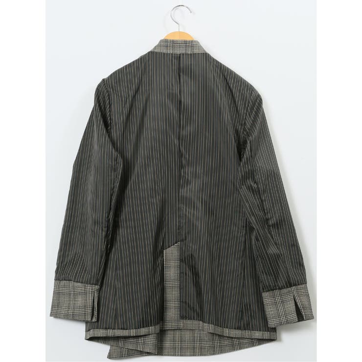 ストレッチウォッシャブル チェック柄 リラクシング ダブルジャケット | TAKA-Q WOMEN | 詳細画像12 