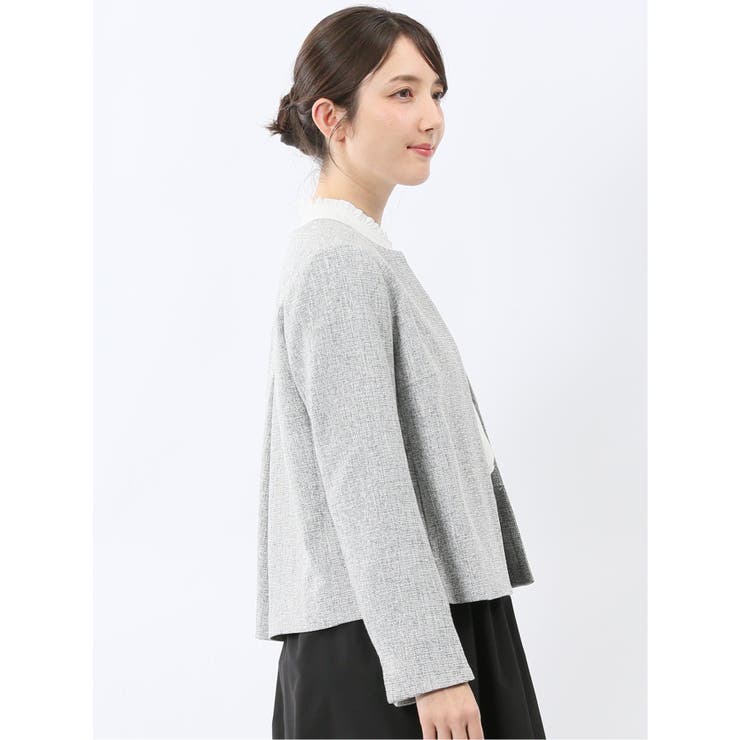 スラブシャーク ノーカラージャケット | TAKA-Q WOMEN | 詳細画像18 