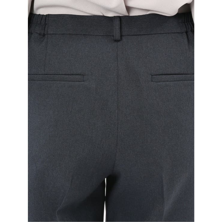 ストレッチウォッシャブル ウール調 テーパードパンツ 紺(セットアップ可能) | TAKA-Q WOMEN | 詳細画像10 