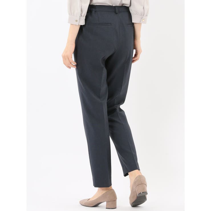 ストレッチウォッシャブル ウール調 テーパードパンツ 紺(セットアップ可能) | TAKA-Q WOMEN | 詳細画像3 