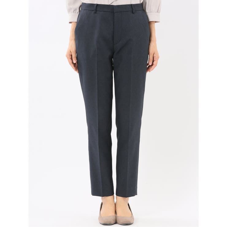 ストレッチウォッシャブル ウール調 テーパードパンツ 紺(セットアップ可能) | TAKA-Q WOMEN | 詳細画像6 