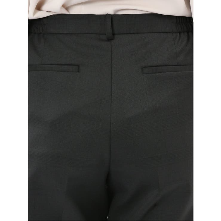 ストレッチウォッシャブル ウール混 タックテーパードパンツ | TAKA-Q WOMEN | 詳細画像10 