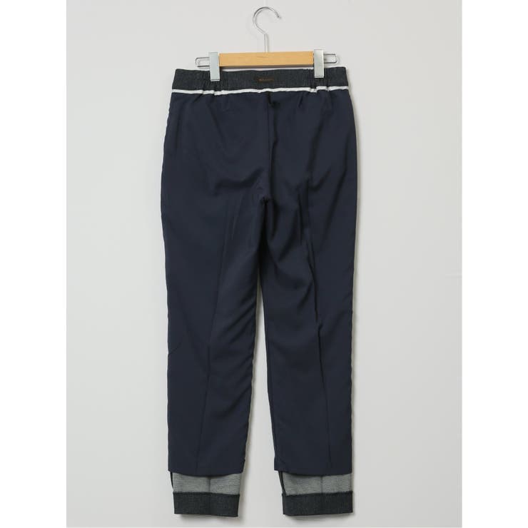 ポンチ テーパードパンツ 組織紺(セットアップ可能) | TAKA-Q WOMEN | 詳細画像14 