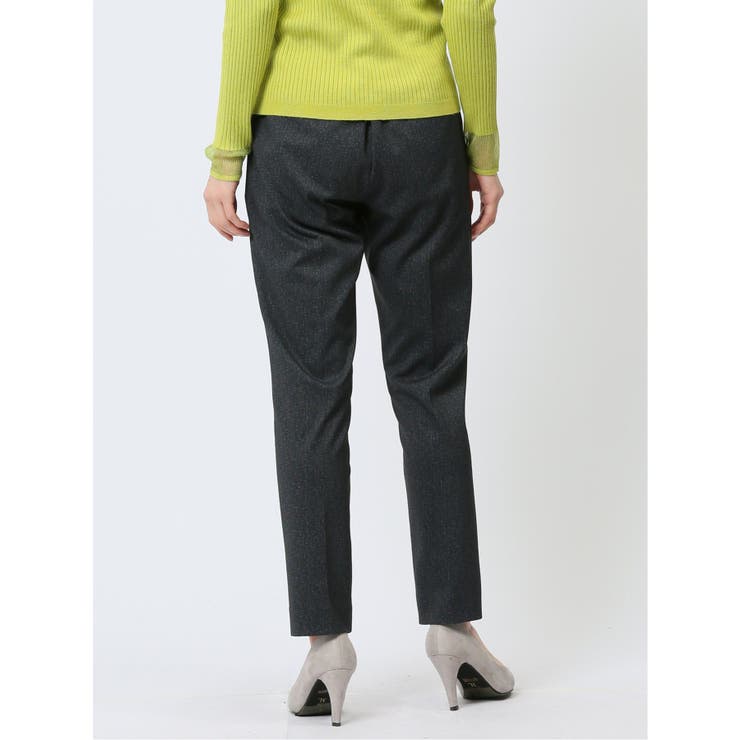 ポンチ テーパードパンツ 組織紺(セットアップ可能) | TAKA-Q WOMEN | 詳細画像3 