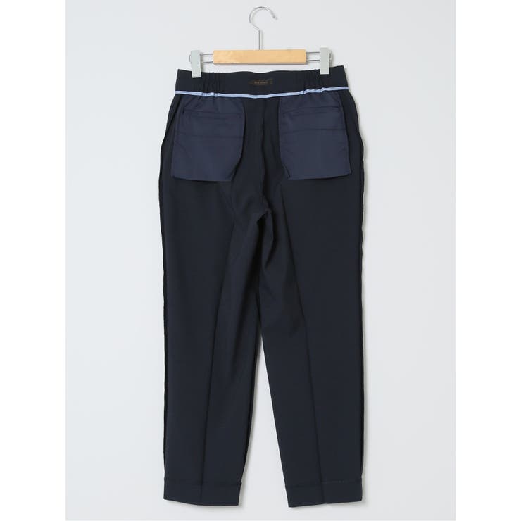 シアサッカー テーパードパンツ 紺(セットアップ可能) | TAKA-Q WOMEN | 詳細画像13 