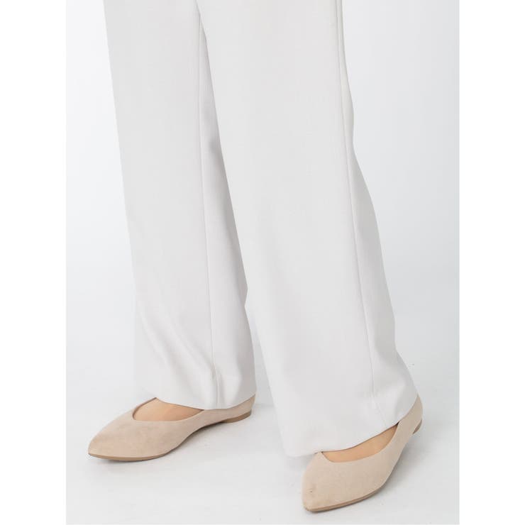 麻調合繊 セットアップ ワイドパンツ ライトグレー | TAKA-Q WOMEN | 詳細画像11